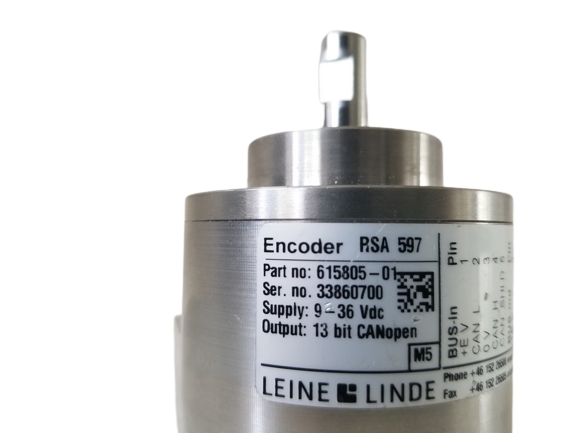 Leine & Linde 13 Bit CANOpen Encoder RSA 597 Part no 615805-01