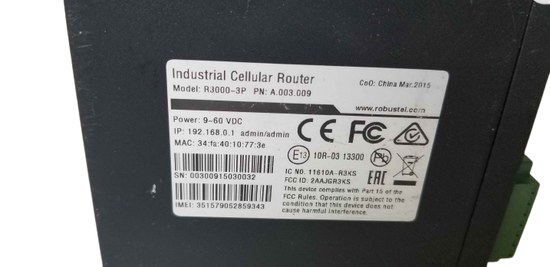 Modem R3000 L3p Robustel R3000-3P Industrial Cellular Router