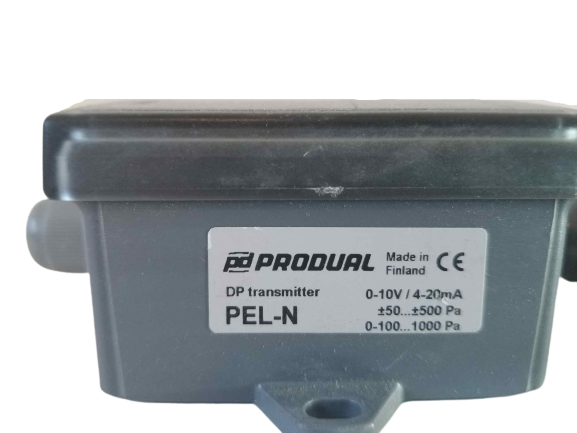 Lot of 2x Produal PEL-N DP transmitter 0-10V 4-20mA 0-1000Pa