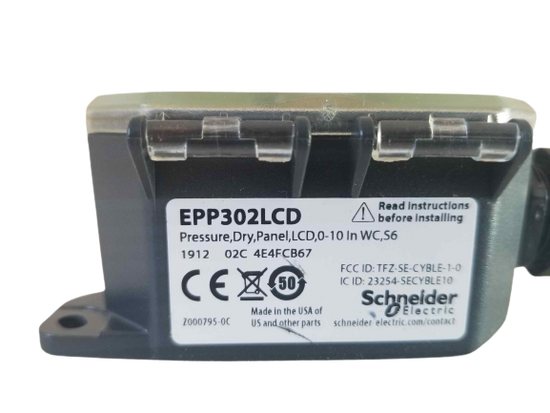 Schneider EPP302LCD Dry Panel Static Differential Pressure/air Sensor Module
