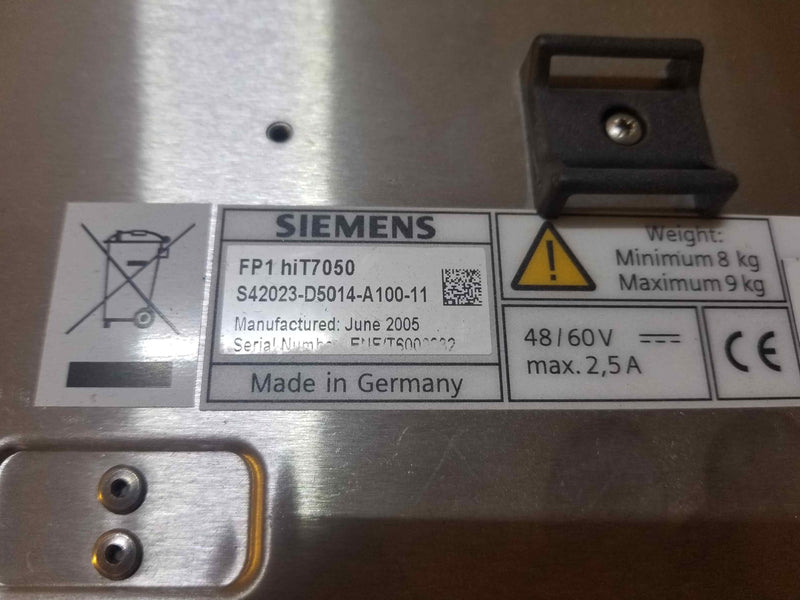 Siemens FP1 hiT7050 S42023-D5014-A100-11 48/60V Max 2.5