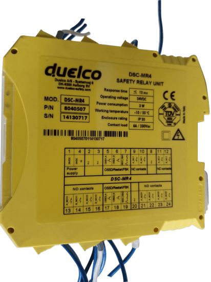 Duelco DSC-M1 Safety controller + Safety relay DSC-MR4 