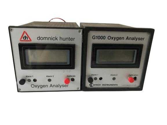 2x Hitech Instruments G1000 Oxgen Analyser + Galvanic Oxygen Cell - A1 Customer