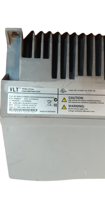 Danfoss VLT HVAC Drive 1.1Kw FC-102P1K1T4E55H1XG - A1 Customer