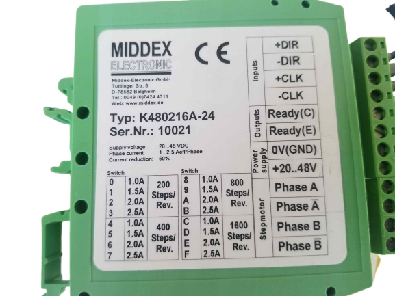 Lot of 13 Middex-electronic Phoenix Contact K480216A-24 Stepper Motor Drive