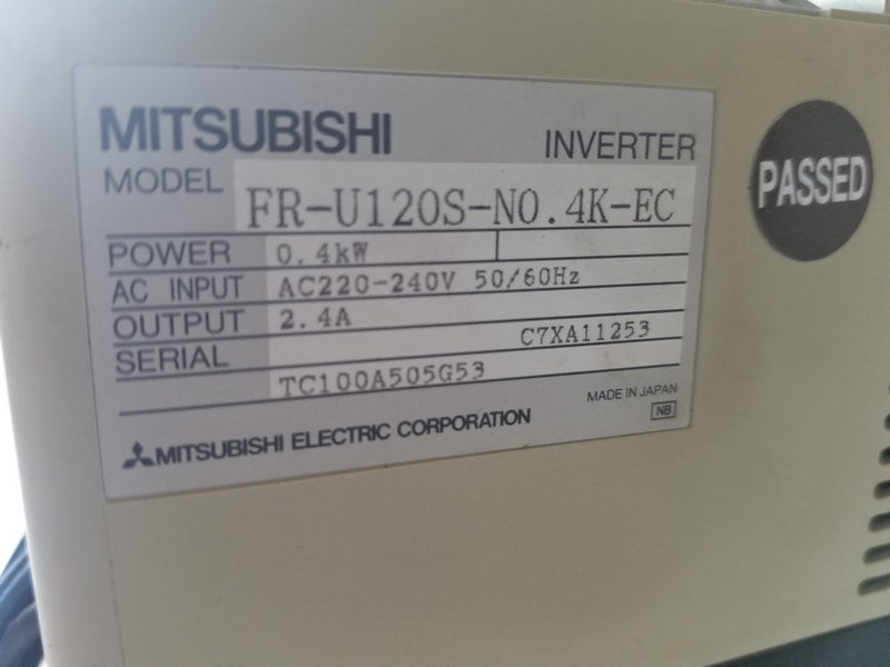 Mitsubishi FR-U120S-NO.4L-EC 0.4kw AC220-240V 50/60Hz Inverter Drive