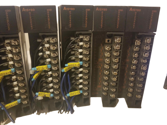 Lot of 23 Mitsubishi Intput A1SX81 and Output A1SY80 Modules