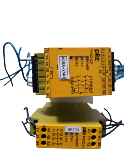 Pilz PNOZ X3P+PNOZ X1 24 VAC/VDC Safety Relay 2.5 Watts Output 24-240V Supply Voltage
