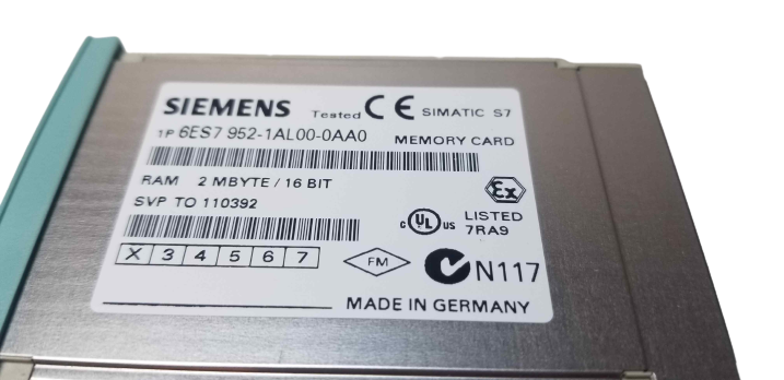 Siemens Simatic S7 Memory Card 2MB 6ES7952-1AL00-0AA0